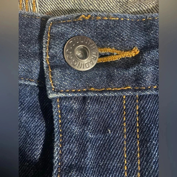 Duluth Trading Co. Men’s straight leg relaxed fit Dark wash jeans size 44x32 - Picture 5 of 7